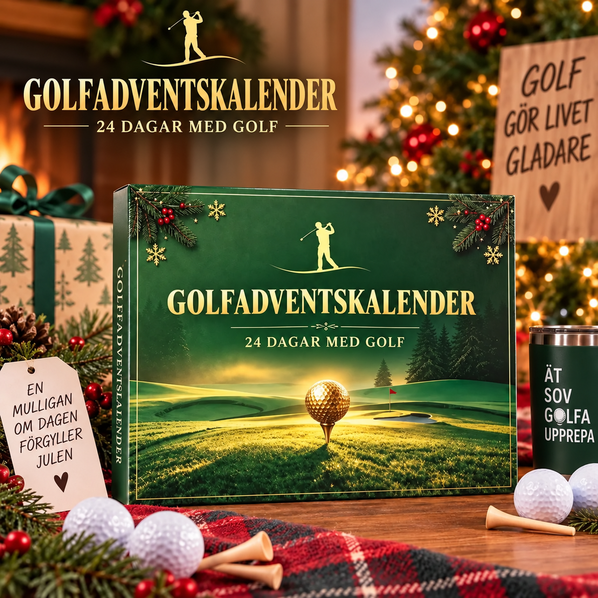 Julekalender med golftema
