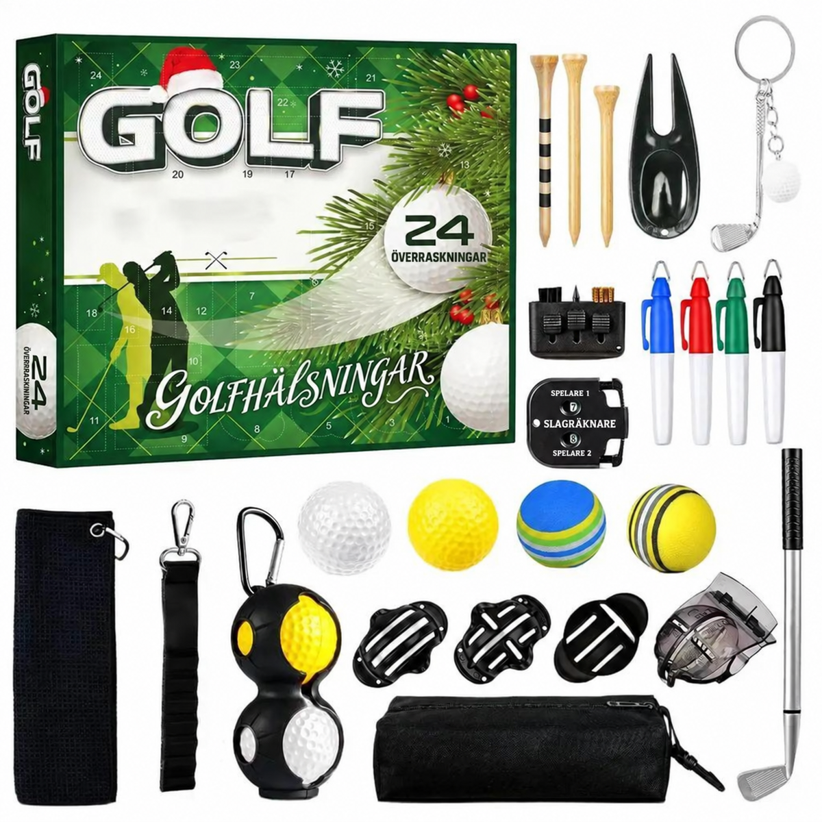 Julekalender med golftema