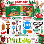 Julekalender med hundelegetøj